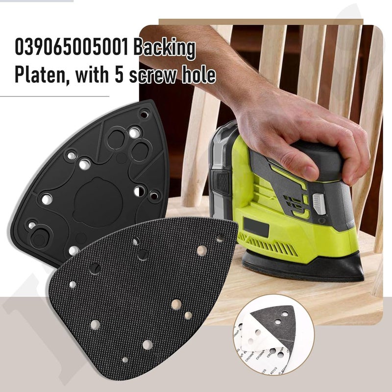 Haiouus 2 Pack 039065005001 Mouse Sander Replacement Pads Compatible with Ryobi Ridgid/Homelite CFS1503K CFS1503 CFS1502 CFS1503G for Ryobi Mouse Sander Replacement Pad - Image 3